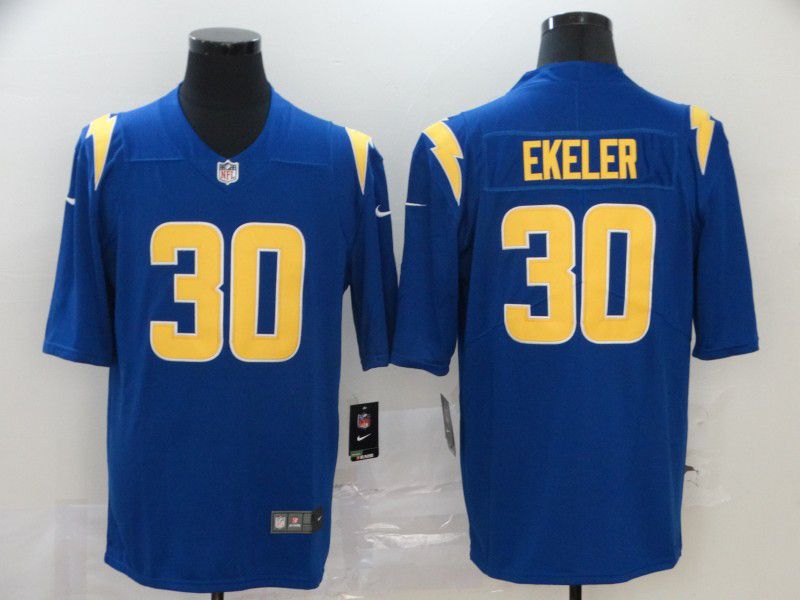 Men Los Angeles Chargers 30 Ekeler Blue Nike Vapor Untouchable Stitched Limited NFL Jerseys